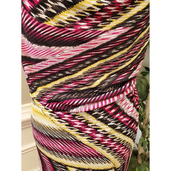 Alfani Women's Multicolor Polyester V-Neck Sleeveless Knee Length Dress Size 20W - Picture 3 of 11